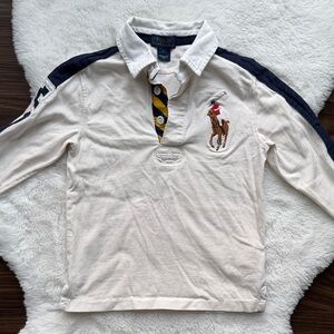 Polo Ralph Lauren Boys Long Sleeve Embroidered Shirt White size 5T